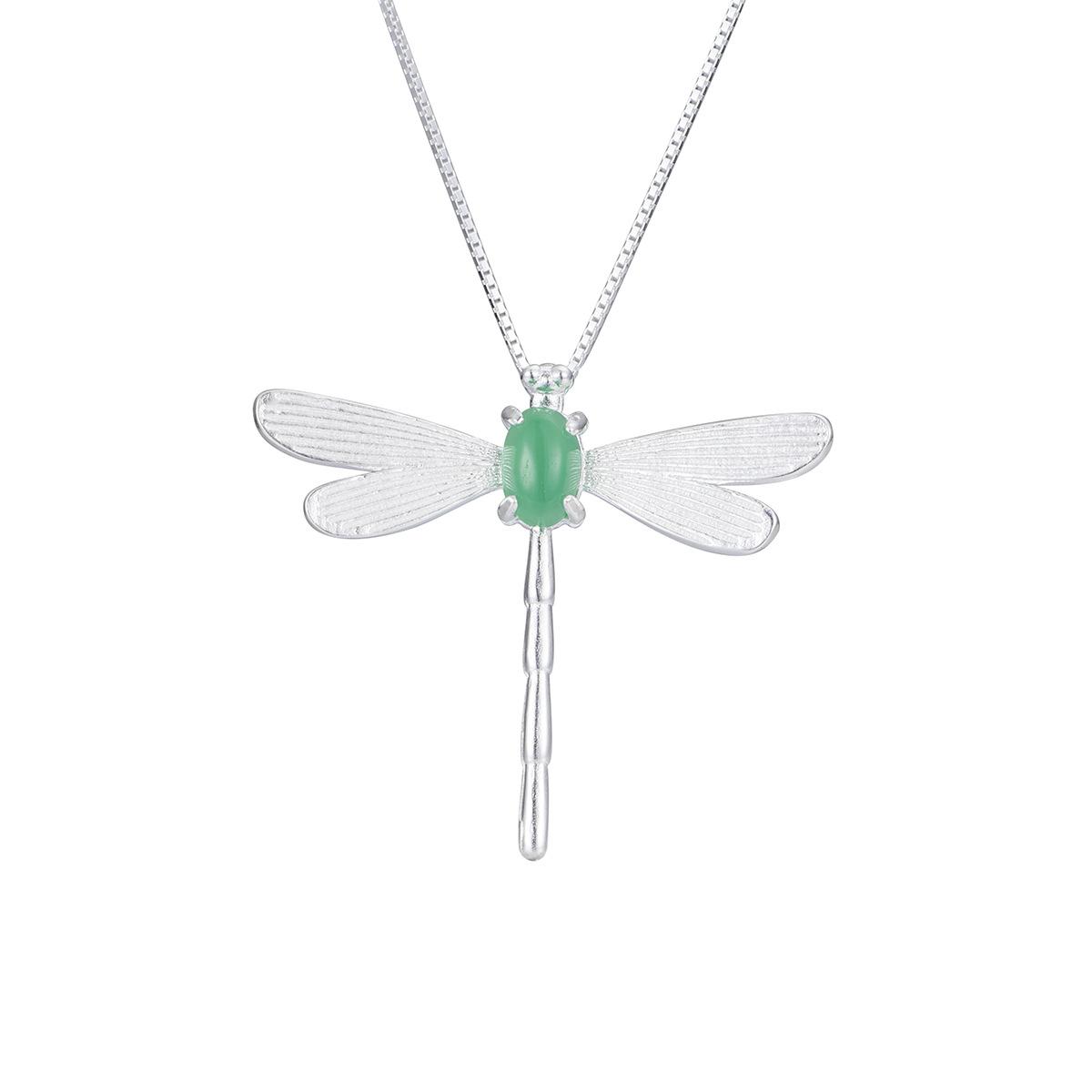 

Ожерелье со стрекозой из стерлингового серебра 925 года, новинка 2025 года, цепочка с изображением животных на ключицах, нишевое уникальное украшение на шею 925 Silver