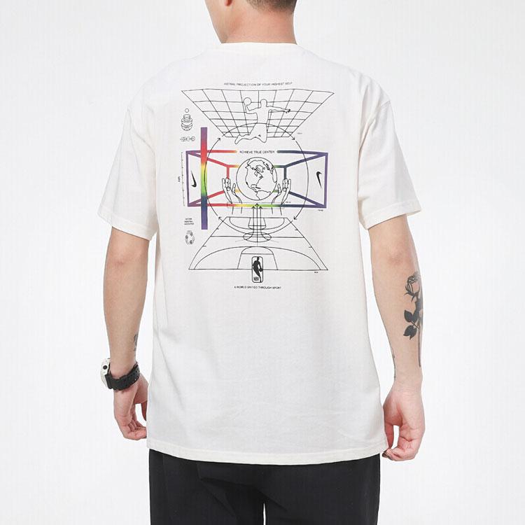 Nike Casual Loose Fit Crew Neck Short Sleeve T-Shirt Men Tops Beige DD7899-901