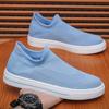 Summer men's shoes new breathable socks shoes men's versatile flat-bottomed fly-woven mesh sports shoes casual board shoes men