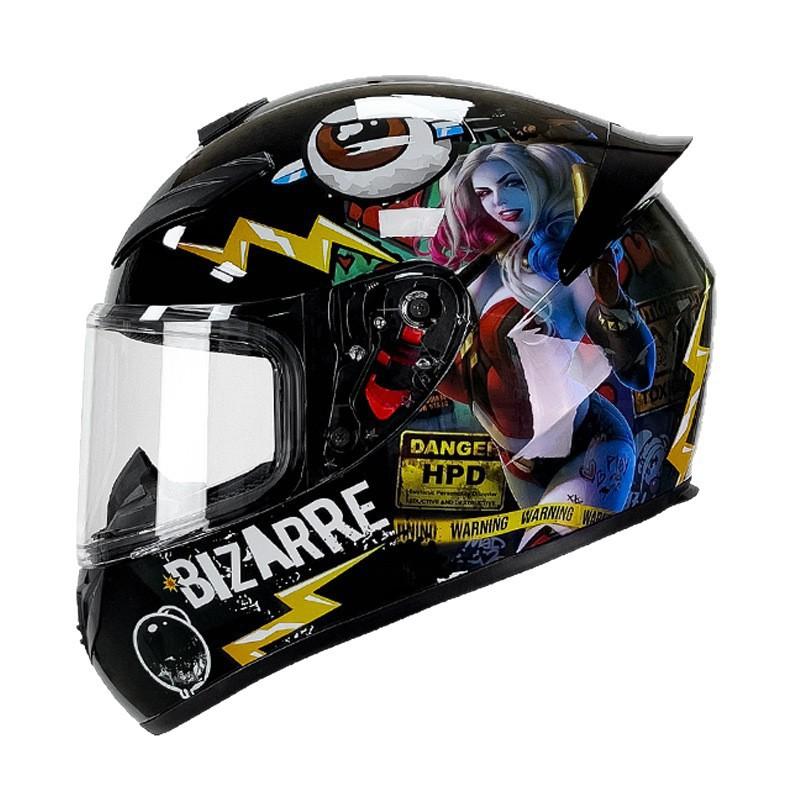 Full Face Motorcycle Helmet Men Women DOT ECE Certified All-Season Scooter Electric Bike Safety Gear