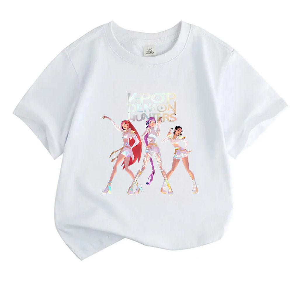 Kids Boys Girls 100% Cotton Crew Neck Short Sleeve T-Shirt,
