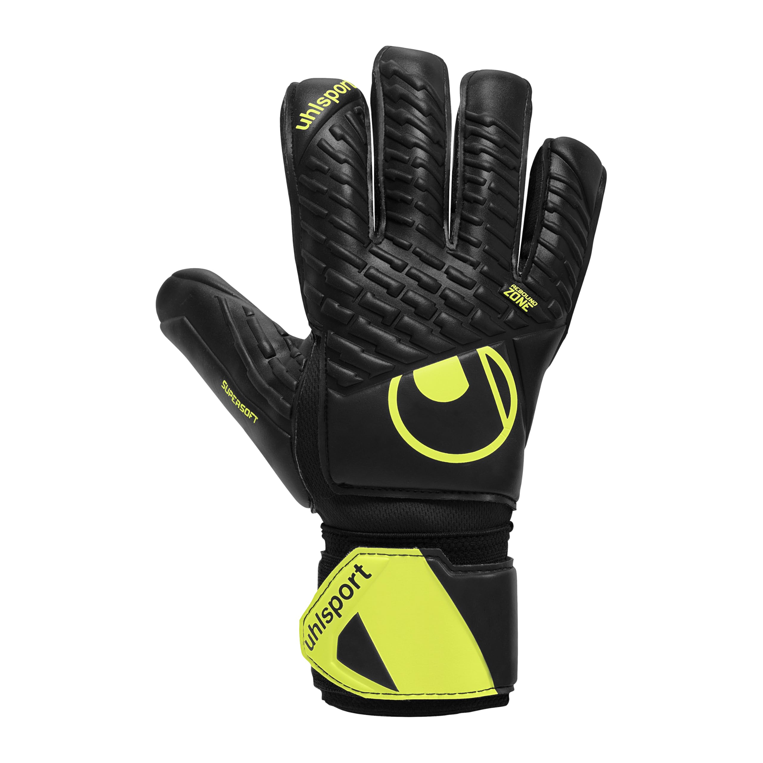 

Uhlsport Fang Masine Super Soft Half Negative Flexframe Вратарские перчатки, размер 10, для использования, с захватом, для футбола, 1011400-01-10