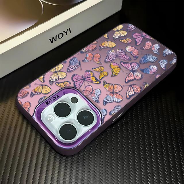 

Hollow Out Rose Red Butterfly Phone Max For iPhone 16 Pro 15 14 13 12 11 Case Funda Bumber For iPhone 11 Pro Max