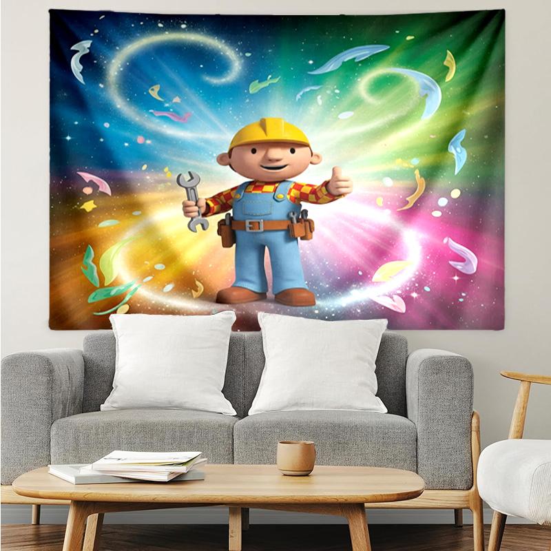 1PC Builder's Bright Spark Tapestry Accessories Playroom Tapestry, for Bedroom,Livingroom, Dormitory Room Wall Decor Fan Birthday Gifts
