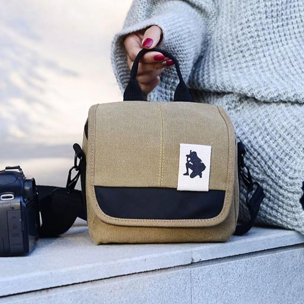 Waterproof Storage Pouch Canvas Digital Shoulder Pouch Multi-Functional Camera Video Bag  Outdoor