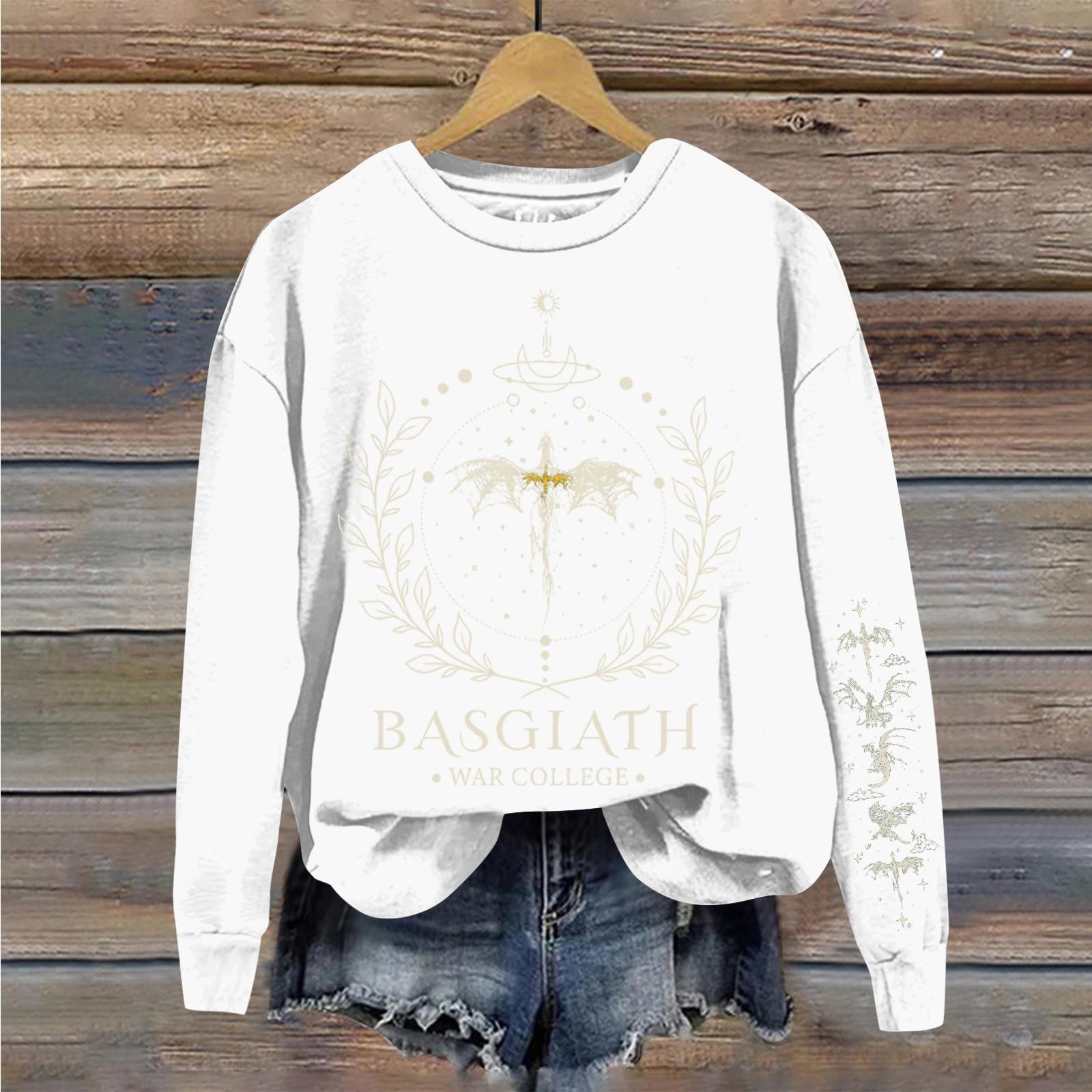 

Женский повседневный свободный топ с круглым вырезом и длинными рукавами с капюшоном L белый