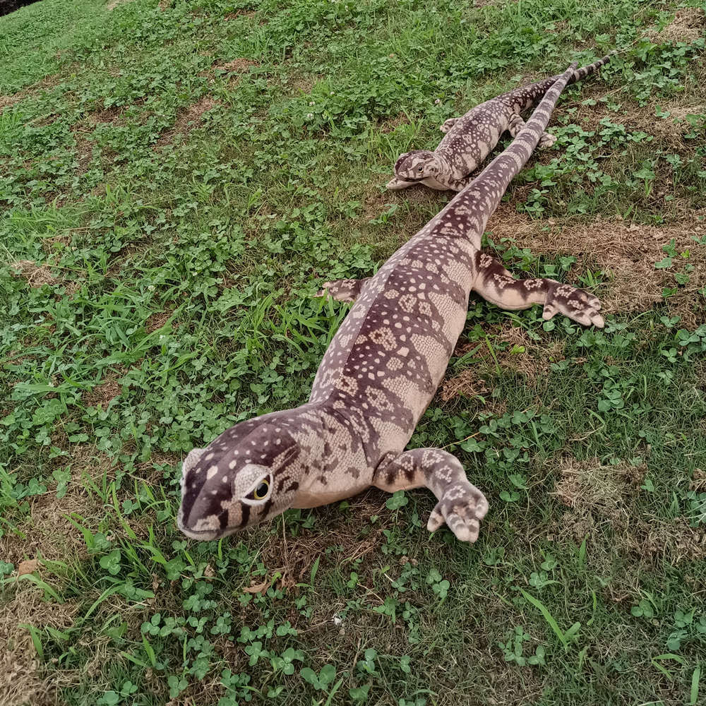 Simulated Lizard Doll Plush Toy Chameleon Small Lizard Mane Lion Lizard Doll Boy Soothing Rag Doll