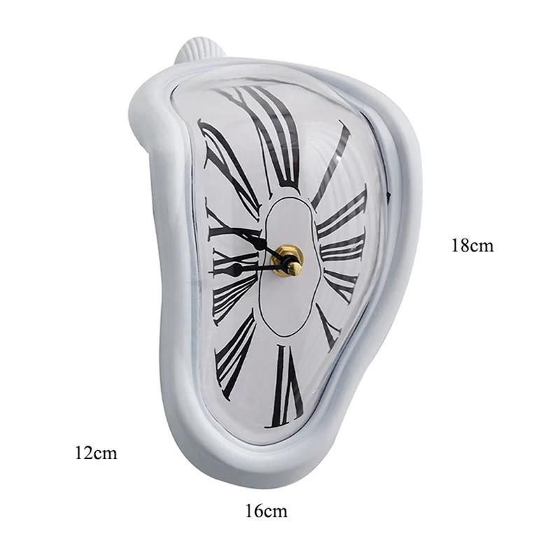 New Novel Surreal Melting Distorted Wall Clocks Surrealist Salvador Dali Style Wall Watch Decoration Gift Home Garden