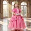 Kinder Prinsessenjurk Kostuum Lichtgewicht Polyester Jurk Podiumoptreden En Dagelijkse Kleding Outfit voor Halloween Cosplay Verjaardagsfeest