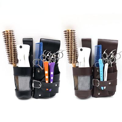 PU Leather Haircut Scissors Bag Professional Salon Pouch Bag Hairdressing Scissors Case Holster Electric Clipper Storager Bag