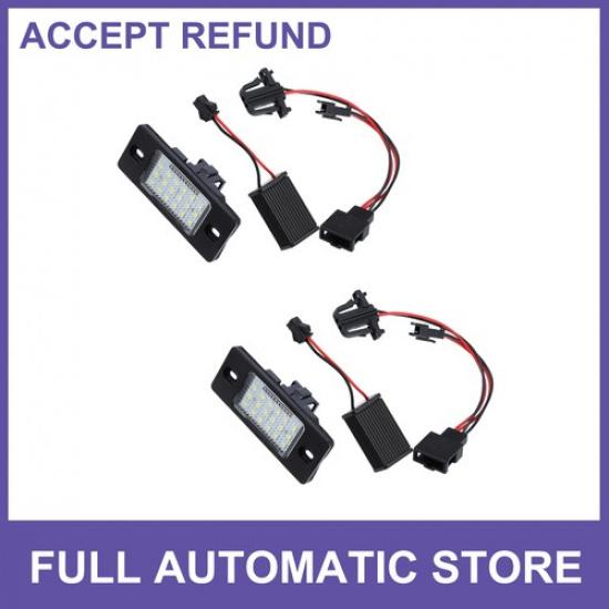 

LED License Plate Light Lamp Assembly TWO for VW Jetta Wagon 1999-2004