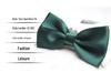 Solid Color Formal Wedding Bow Tie for Men - Customizable Logo and Multi-Color Options