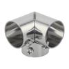 Stainless Steel Pipe Connector Clothes Rail Clothes Flange Seat Hanging Clothes Pole Fixed Socket Wardrobe Clothes Rail Bracket