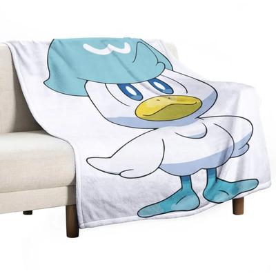 Cute Duck Quaxly Throw Blanket Bed Linens Soft Plush Plaid Cute Blanket Plaid#