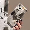 Shining Mirror 3D Heart Case for iPhone 11 12 13 14 15 Pro Max 7 8 Plus SE  15Pro X XR XS MAX Hard Shockproof Phone Cover