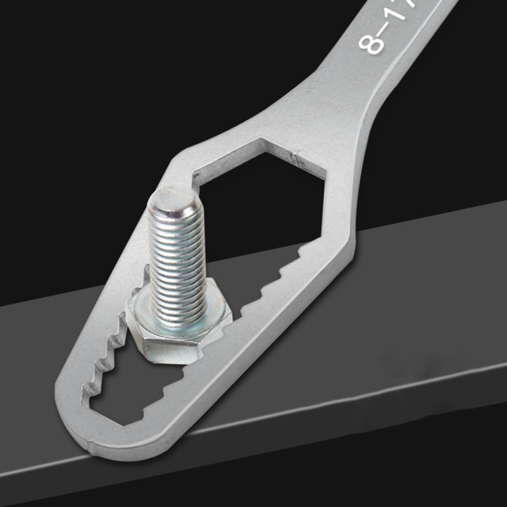 Torx Wrench Double Ended Multifunctional Wrench 6-25mm/3-17mm Self-Tightening Wrench Adjustable Glasses Wrench Tool