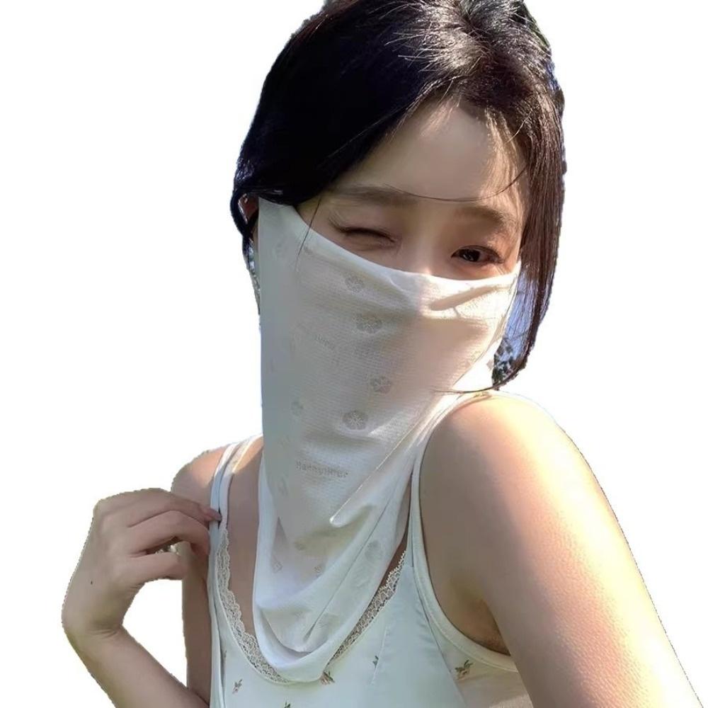 Quick Drying Sun Protection Mask Breathable Sunscreen Veil Sun Protection Scarf  for Sun Protection