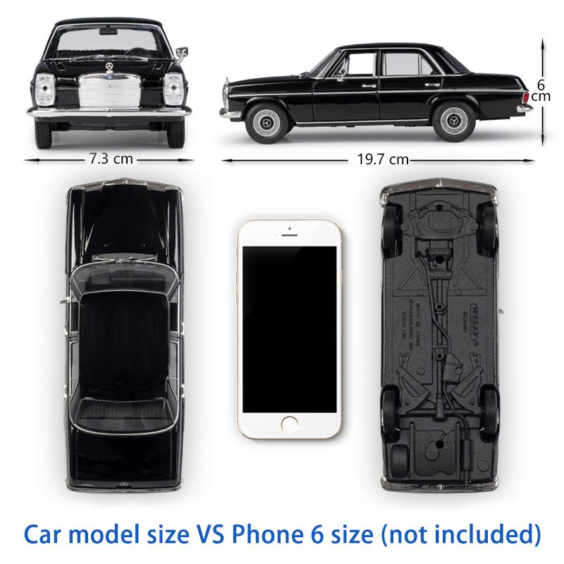 Welly 1:24 Scale Mercedes-Benz 220 Alloy Car Model Diecasts Metal Toy Vehicles Car Model High Simulation Collection Childrens Gifts