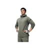 Li Ning Fitness Serie Briefopdruk Eenvoudig Buiten Hardlopen Hoge Stretch Met Capuchon Vest Sweatshirt Heren Sweatshirt Schroef-Groen AWDU067-4