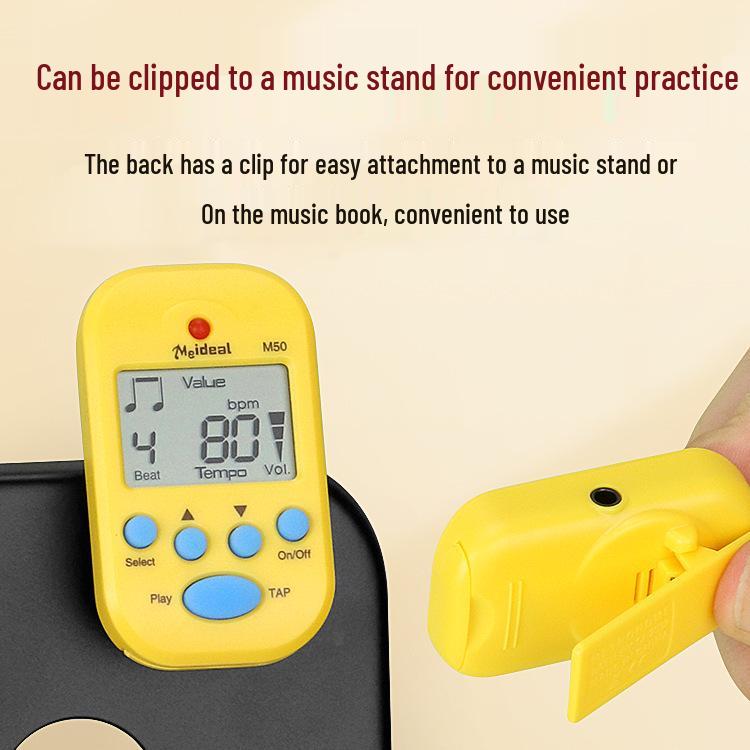 Meiyousi M50 Mini elektronický metronom pro klavír, kytaru, housle a guzheng