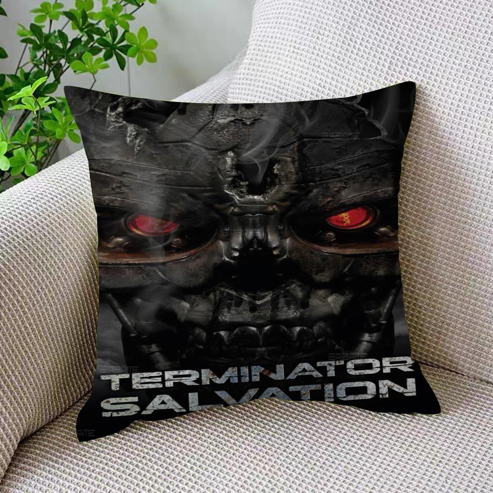 Classic Movie The Terminator Decorative Room Aesthetics Pillow Case Home Decor Bedroom Sofa Bed Couch Pillow Cover 45X45