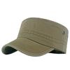 Cotton Flat Top Military Cap Men Outdoor Sun Hat Captain Cap Trucker Cap