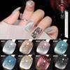 Super Flash Rhinestone Reflective Cat Eye Gel - 2024 Trending Colors: Seven-Color Laser Crystal Stone