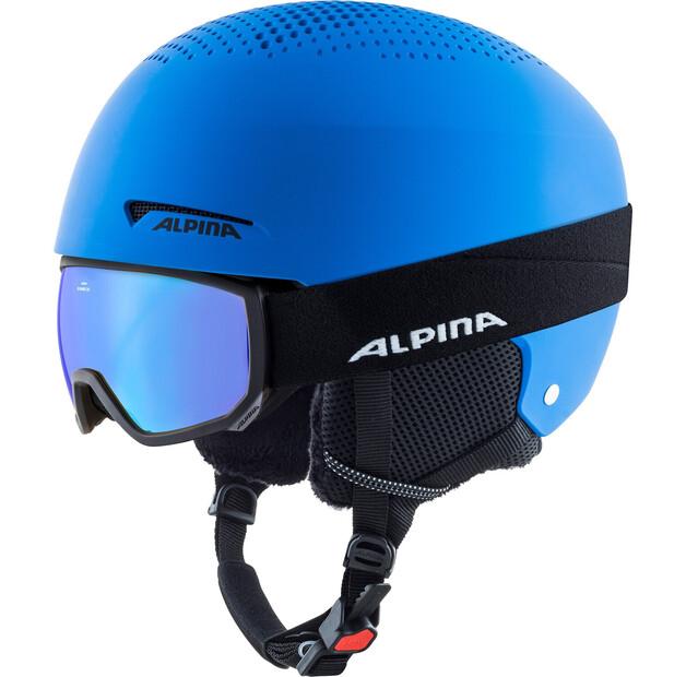Горнолыжный шлем Alpina Sports Zupo Set & Scarabeo Jr. matt синий