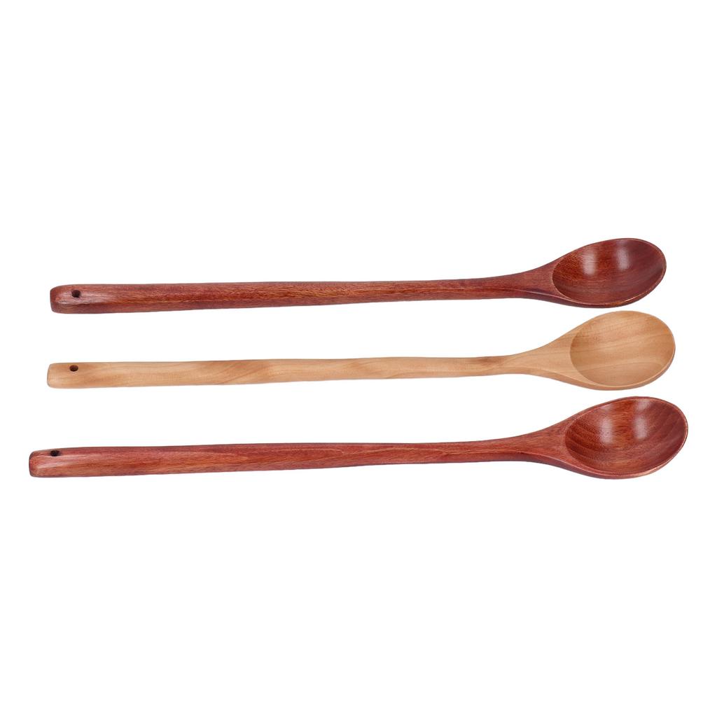 Wooden Long Handle Spoons Wood Extended Multifunctional for Hot Pot Rice Kitchen Cooking Stirring