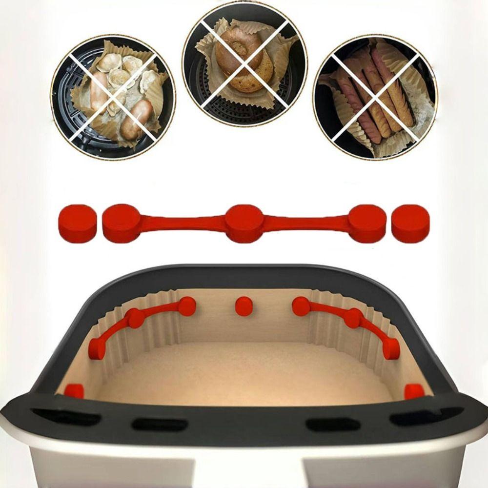 Reusable Air Fryer Magnet Buckle Non-Scratch Removable Air Fryer Liner Buckle Heat-resistant Silicone