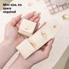 Niedliche kleine Mikrofaser-Taschen mit Druckknopfverschluss Schmuck Faltbare Aufbewahrungstaschen Stecker Ohrringe Ring Anhänger Halskette Organizer Geschenktaschen