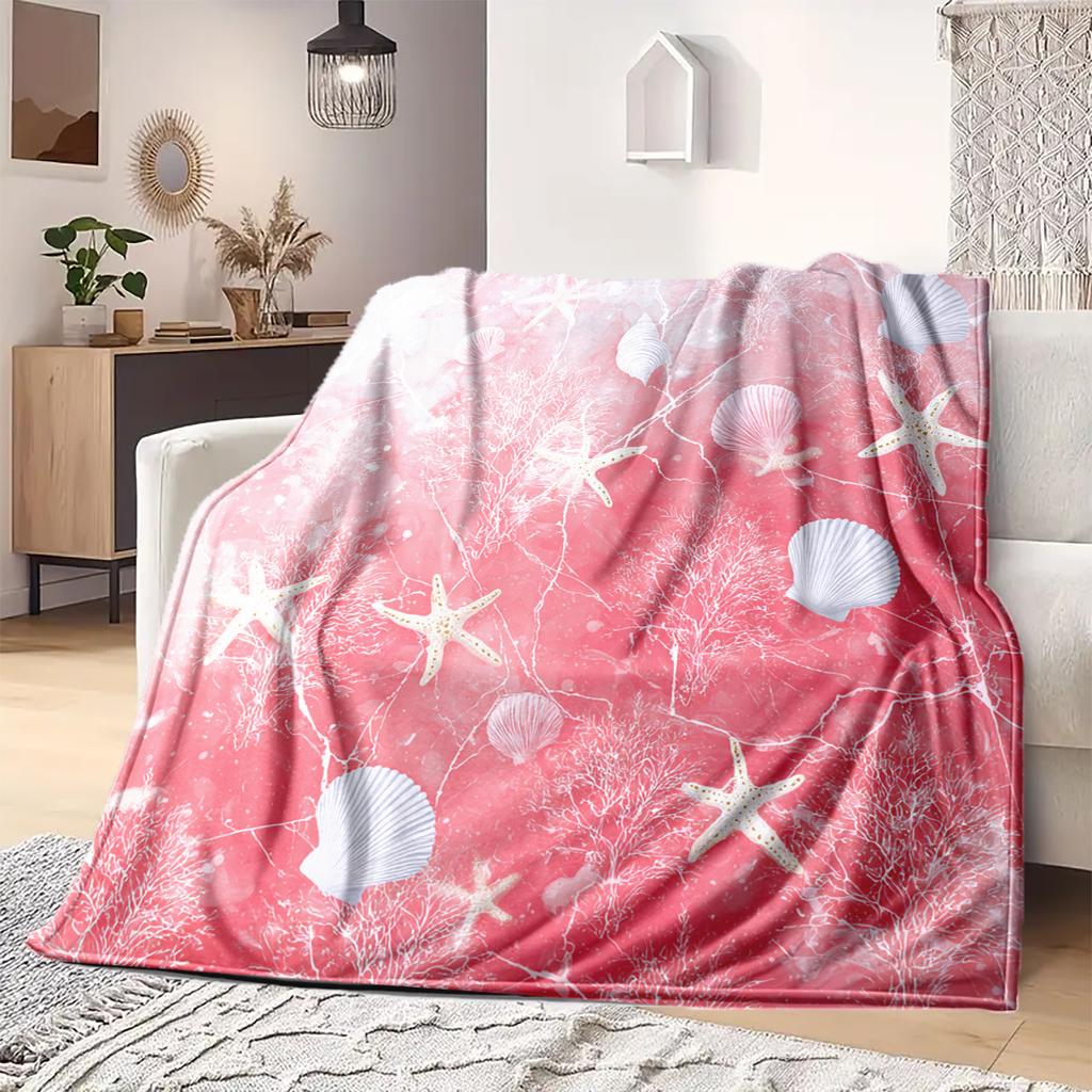 1 Stück Flanelldecke mit Cartoon-Druck, Hohe Qualität, Bequem für alle Jahreszeiten, Heimdekoration, Wärme und Komfort, Perfekt als Weihnachts- oder Geburtstagsgeschenk
