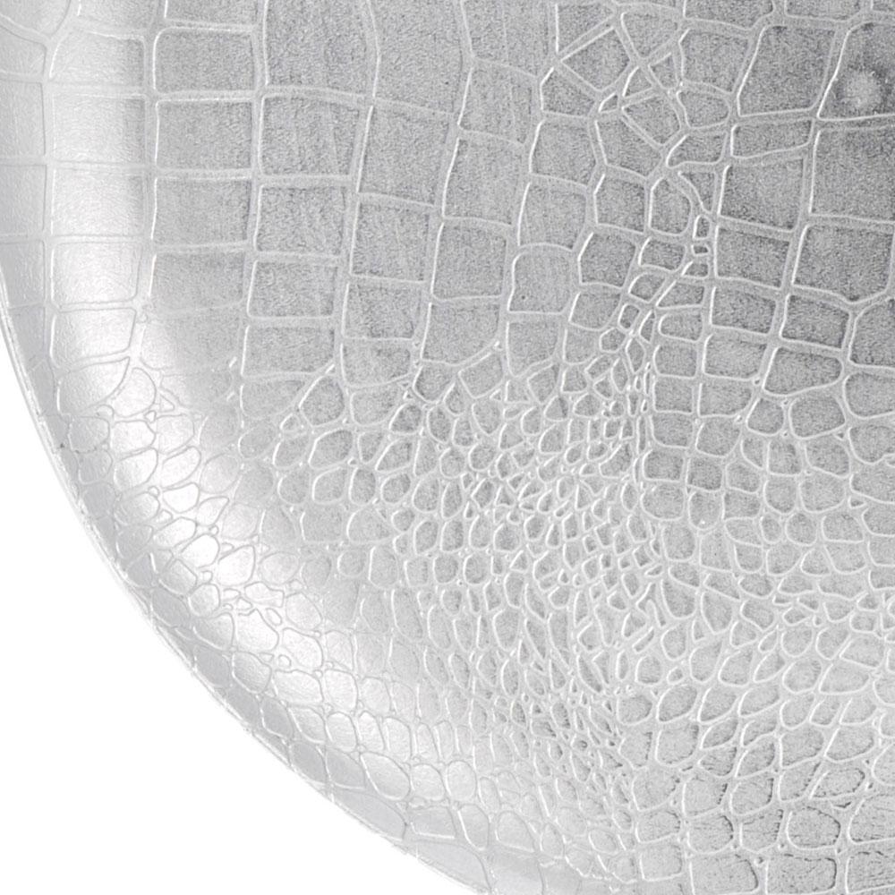 Dekoracyjny Talerz Srebrny 33 Cm