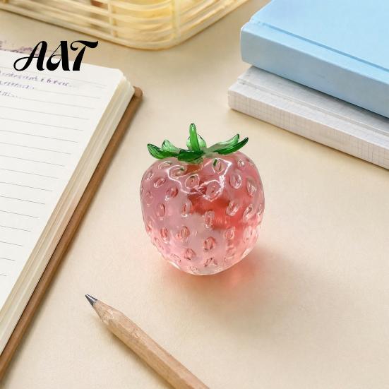 Stressabbau Quetschspielzeug Klar Erdbeerball Spielzeug, Riesig Rot Rosa Angst zum Stressabbau, Künstliche Frucht Sensorisch