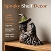 Dark Home Halloween Accent Bird Figure Crafted Display Piece for Shelf Entry Console Hall Table Styling Indoor Home