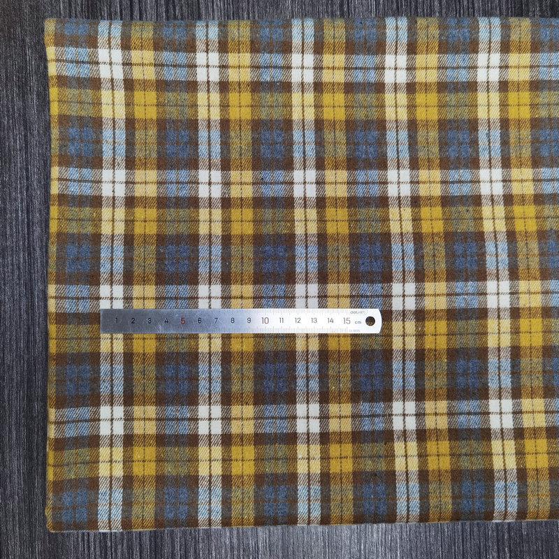 Nueva llegada: Tejido de Algodón Cepillado a Cuadros para Ropa Infantil y de Mujer - Tejido de Franela Jacquard Teñido en Hilo de Poliéster-Algodón.