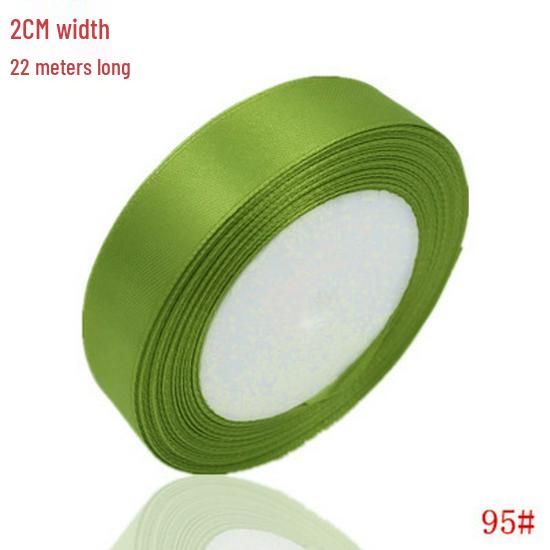 2cm Satin Polyester Ribbon for Gift, Souvenir Packaging, Wedding Cake Decoration, and Binding.