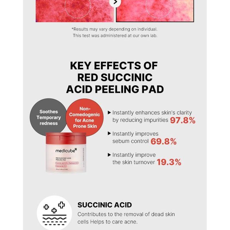 medicube - Red Succinic Acid Peeling Pad