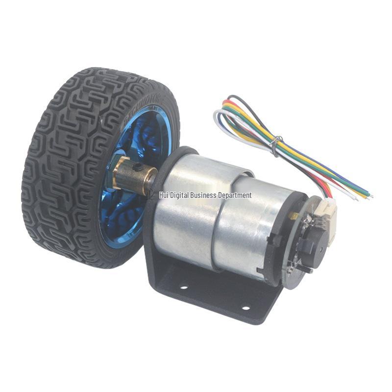 JGB37-520 Hall Encoder DC Gear Motor for 4WD Balance Smart Car, 6V-12V