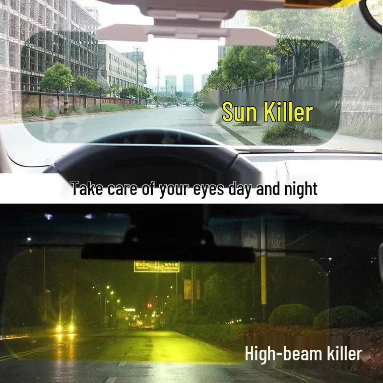 Anti-Glare Night Vision Car Driving Goggles with Sun Visor