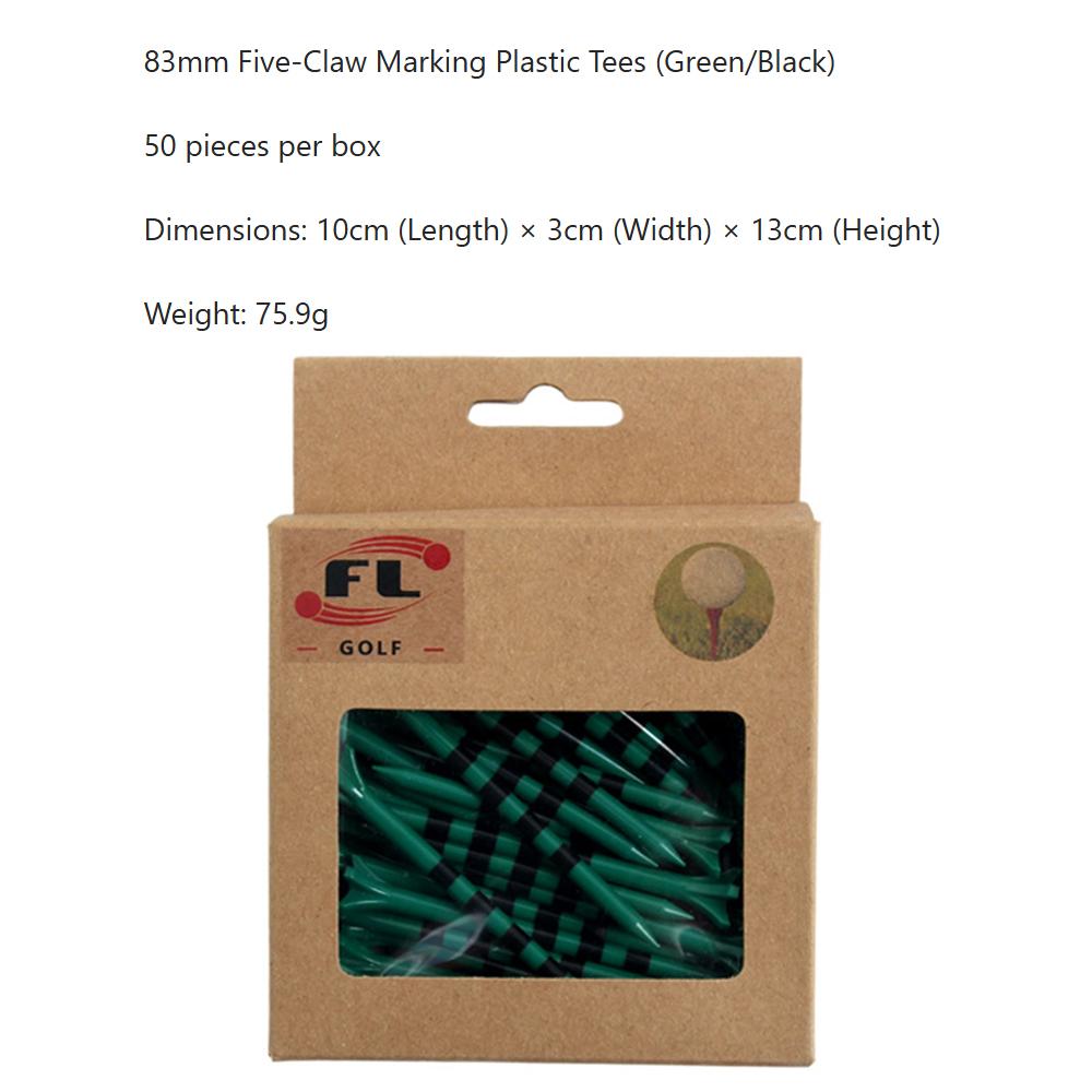 50 Pack Plastic Golf Tees Engineered To Reduce Friction & Side Spin, Unique Golf Gifts for Golfers
