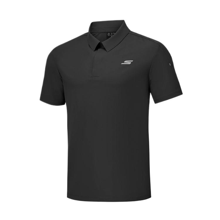Skechers Simple Trendy Soft Short Sleeve Polo Shirt Men tops P325M047-0018 S