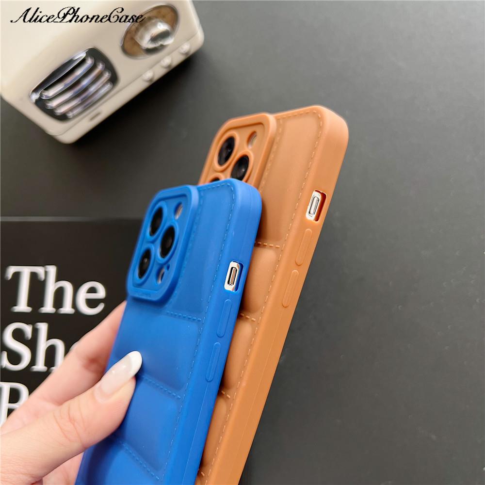 Down Jacket TPU Phone Case for iPhone 11 12 13 14 15 16 Pro Max for iphone12 16pro 7 8 Plus X XS buffer buff cases Cover Capa