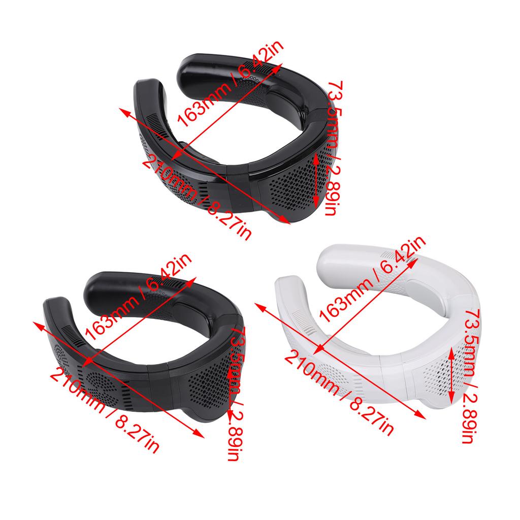 Portable Neck Fan Cooling and Heating Dual Use 3 Speeds Semiconductor Quiet Lightweight Battery Operated Wearable Fan for Beach
