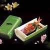 Plastic Imitation Bamboo Dining Plate Bamboo Tube Plate with Lid Green Dessert Plates Dim Sum Dish Serving Plates Fruit Bowl