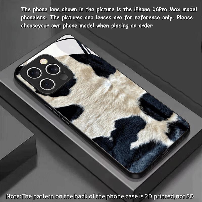 Creative cow texture pattern new phone case suitable for iPhone 17 16 15 14 13 12 11 Pro/Max/Plus anti drop and shockproof