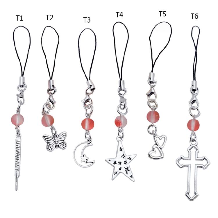 Beaded Strap Phone Chains Women Chain Cellphone Pendant Phone Chains Anti-Lost