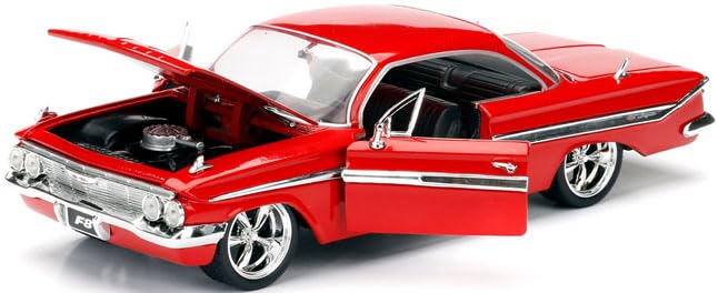 Kyosho Jada Toys Fast Furious Series Chevy Impala Red Finished Model JADA98426 & 1/24 F&F (Dominic)