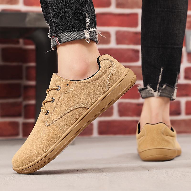 Fashion Luxury Brand Trend Casual Shoe Breathable Leisure Male Flats Non-slip Footwear Men Vulcanized Shoes Leather Men Outdoor Sneakers