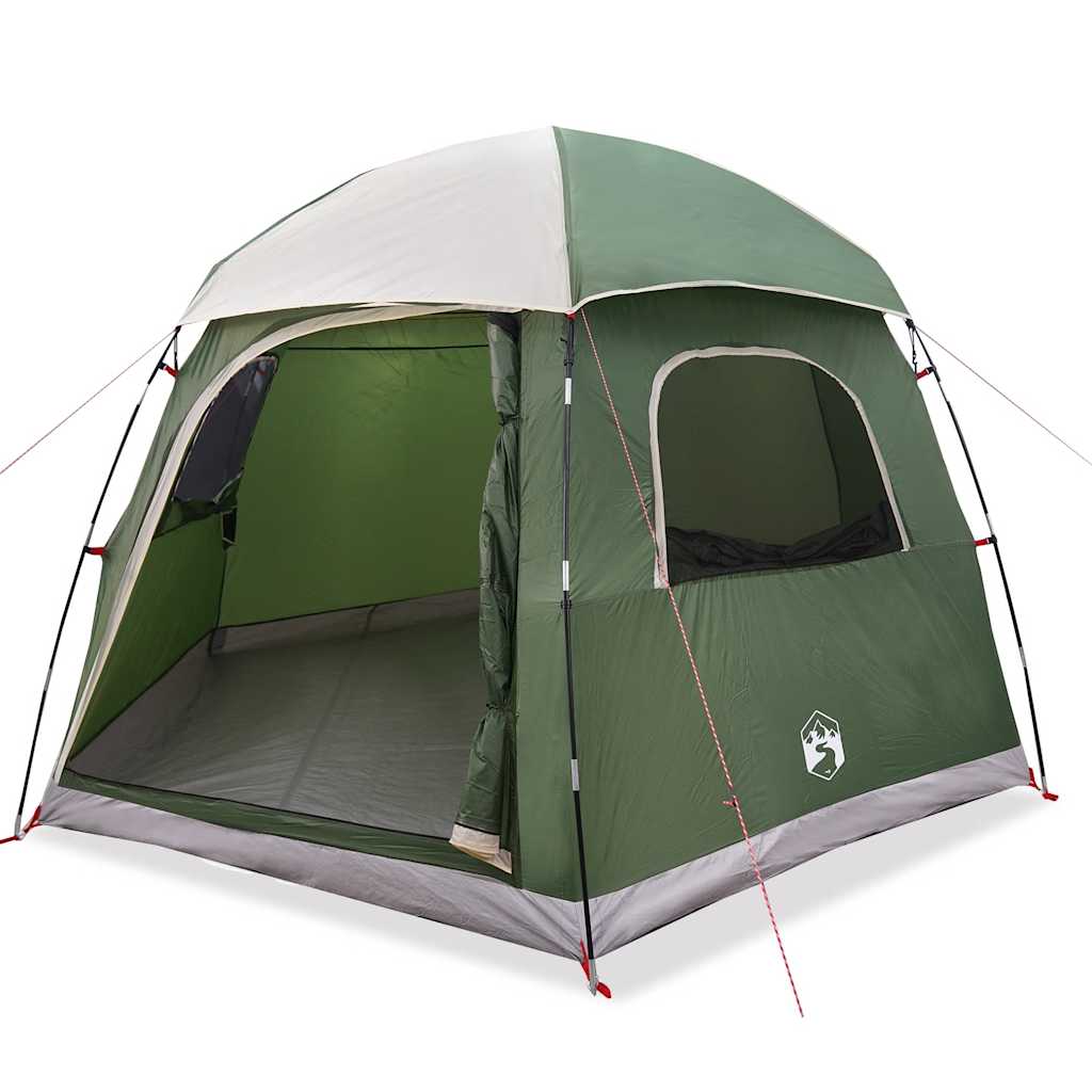 Family Igloo Tent for 6 Persons Green Waterproof